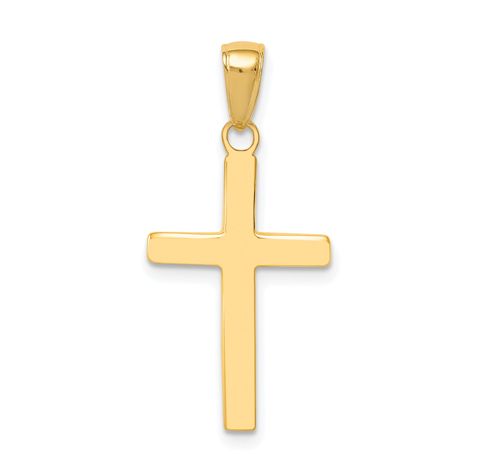 14k Polished Cross Charm