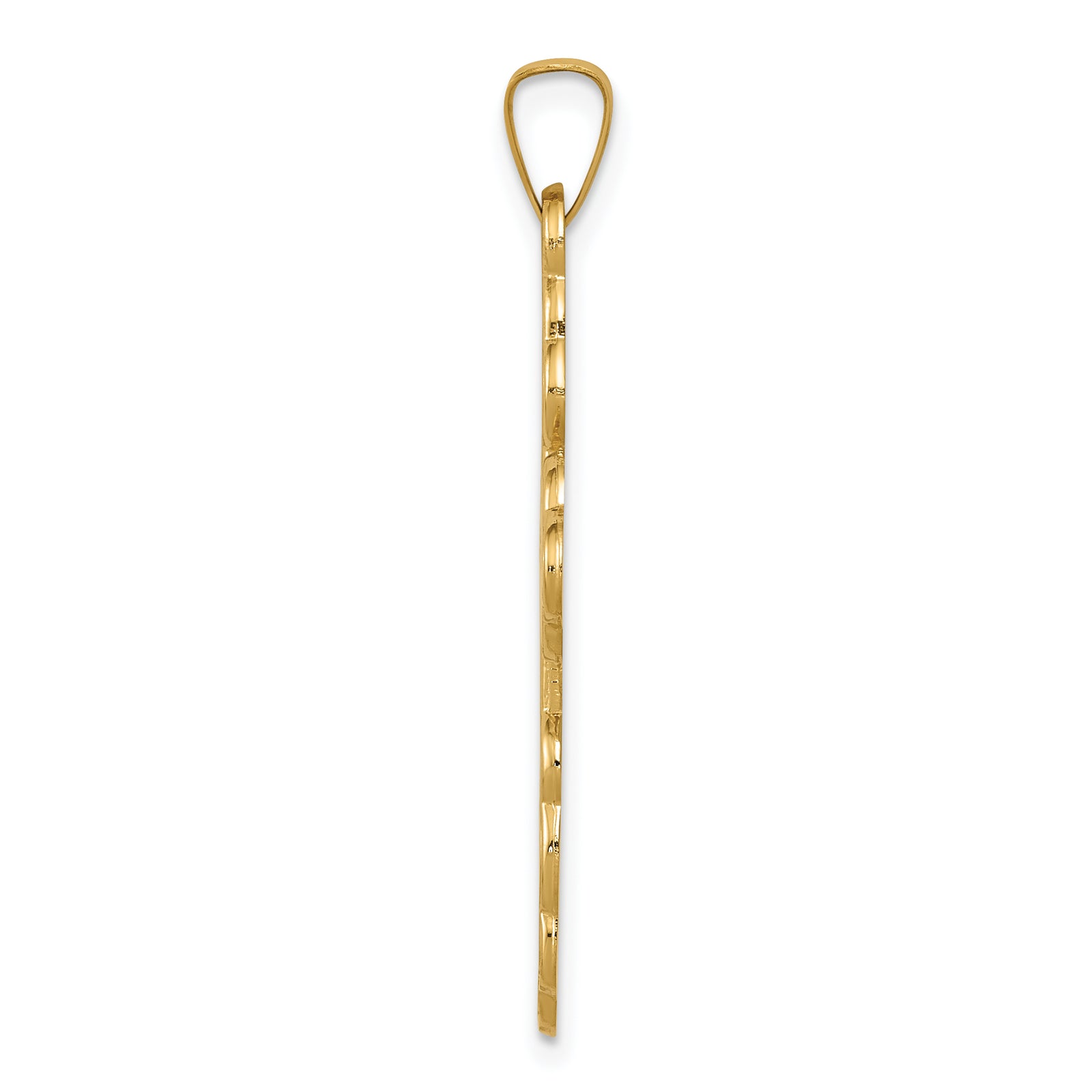 14k Eastern Orthodox Cross Pendant
