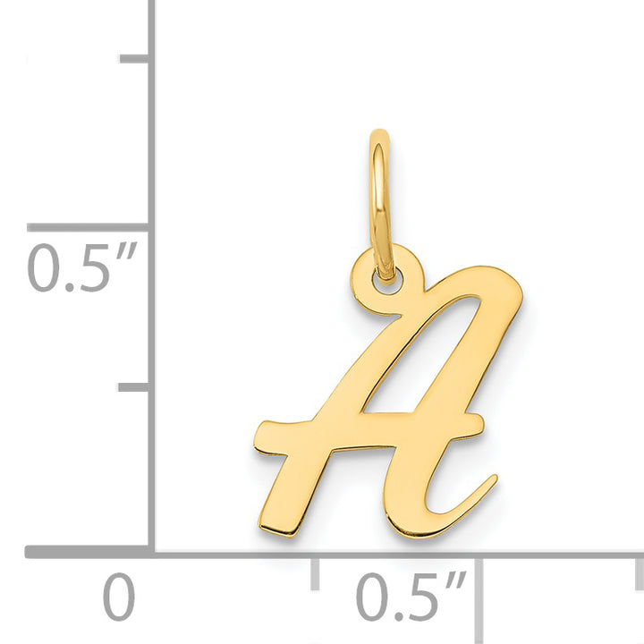 14k Small Script Letter A Initial Charm
