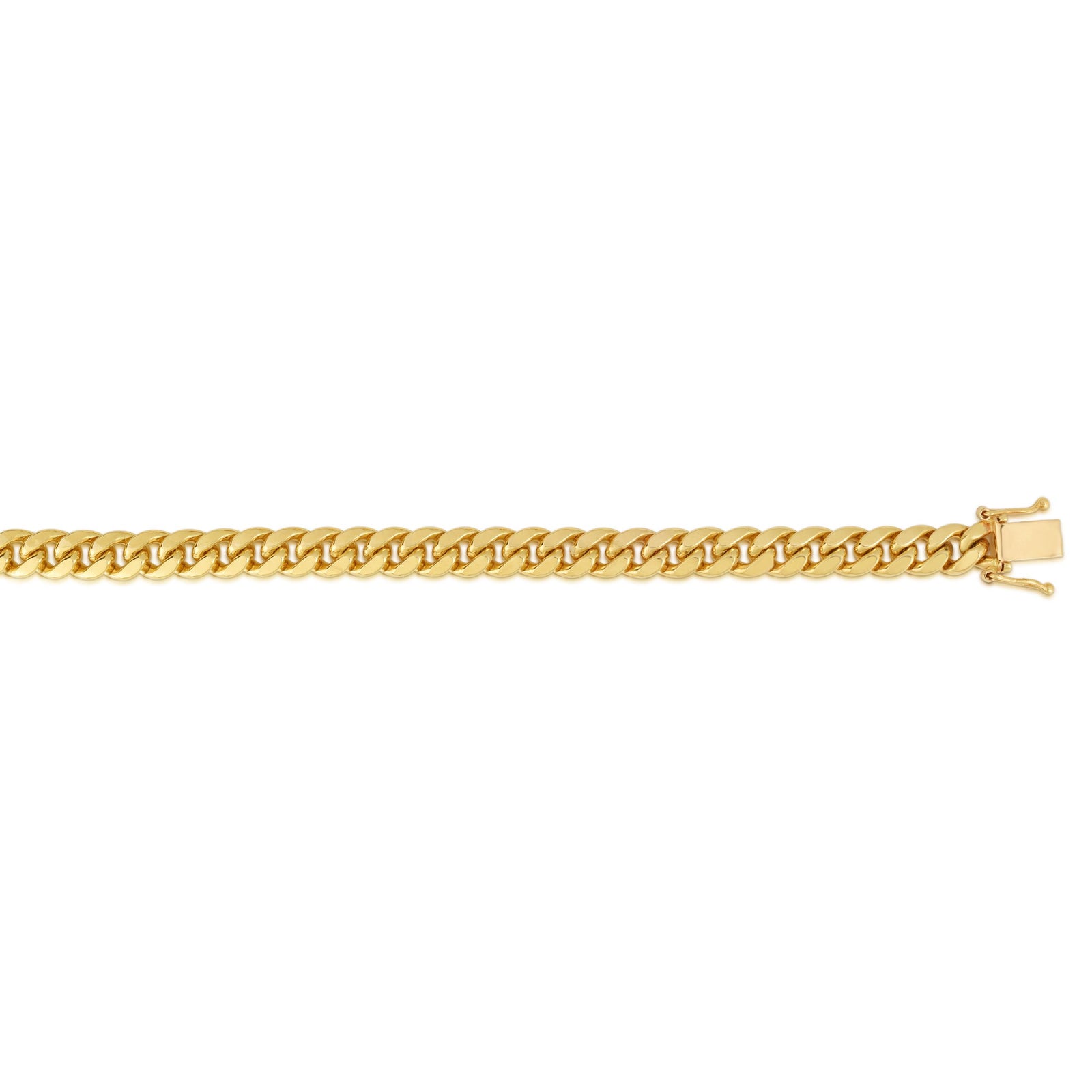 10K Gold 22"" 8.2mm Classic Miami Cuban