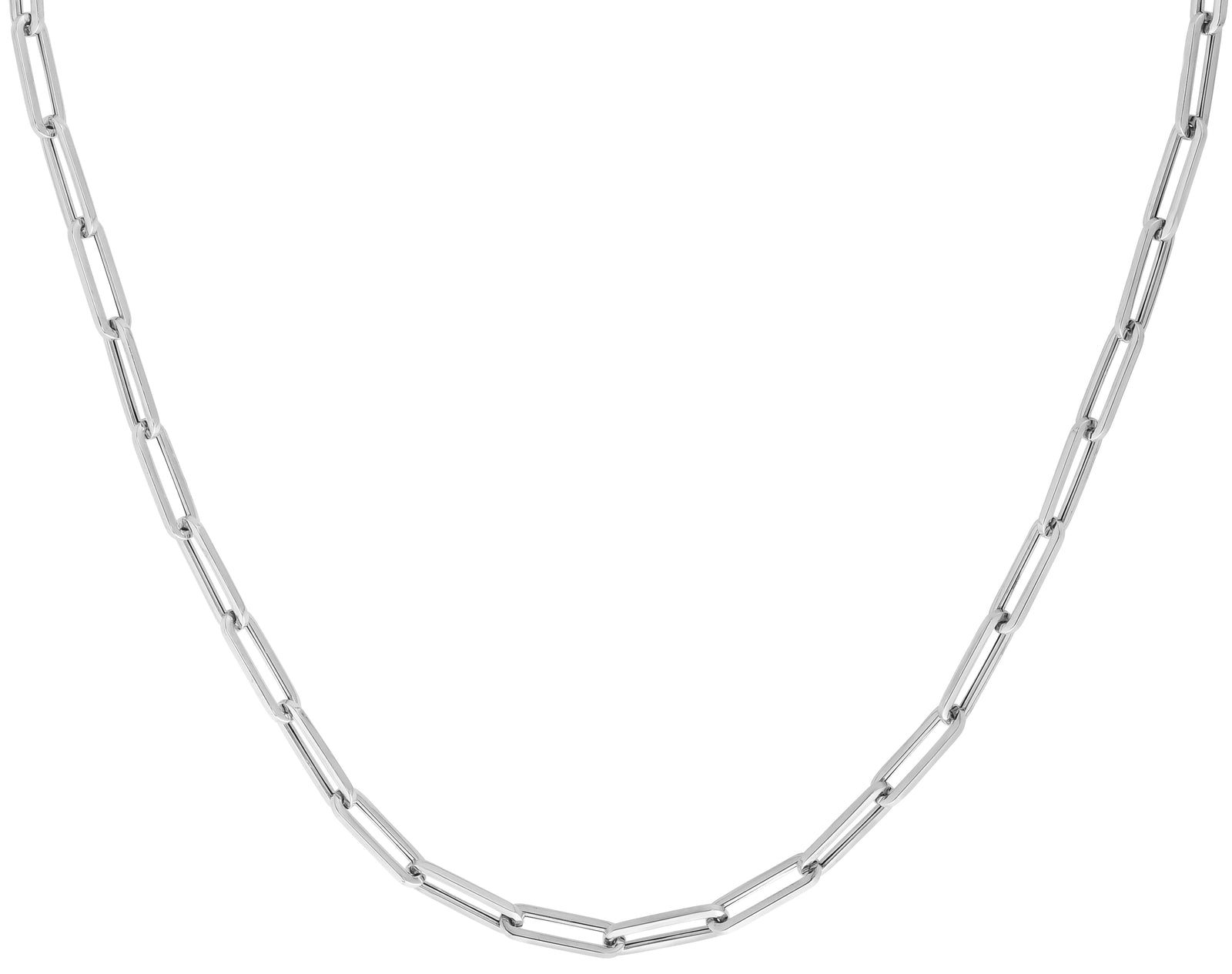 10K Gold 4.2mm Paperclip Chain