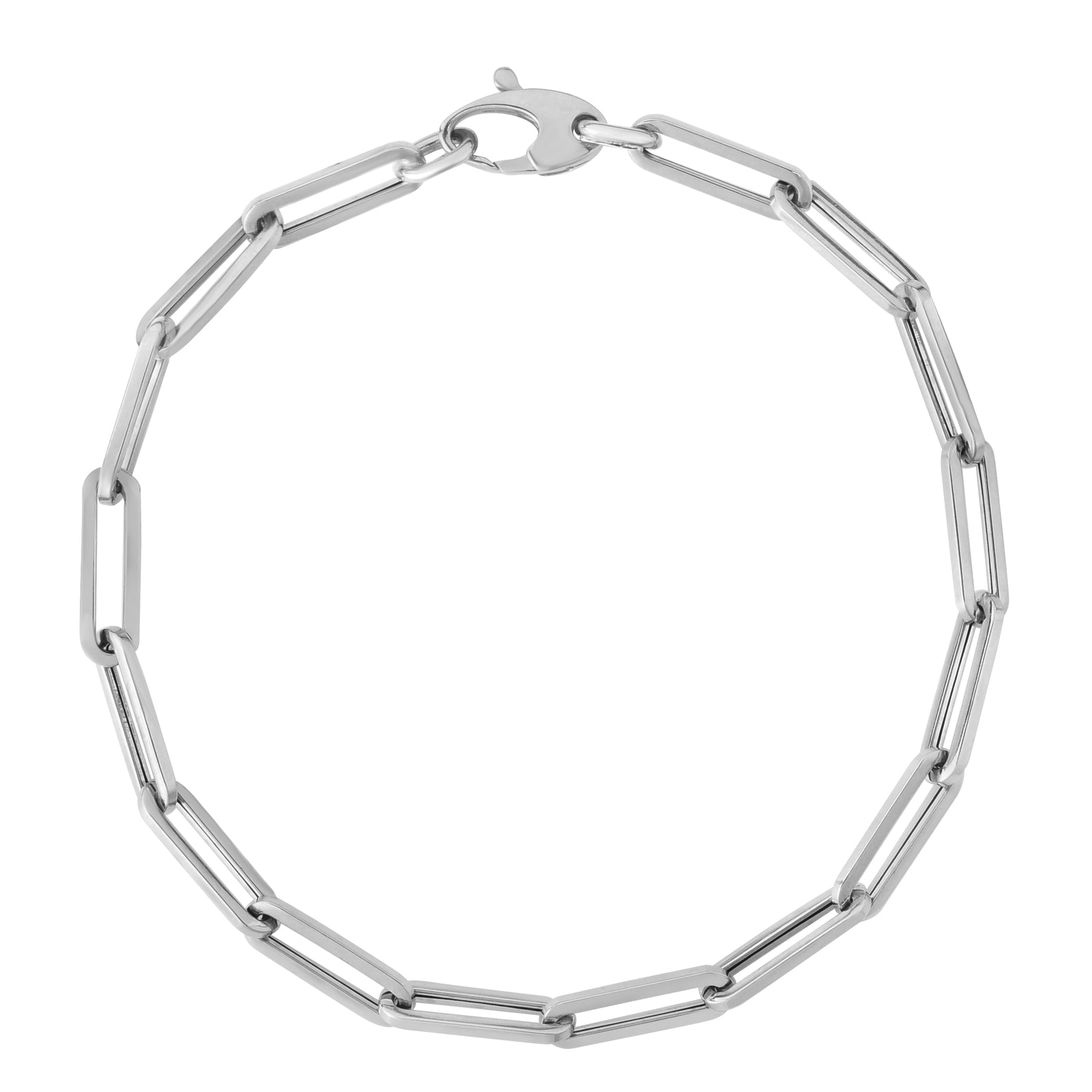 10K Gold 4.2mm Paperclip Chain